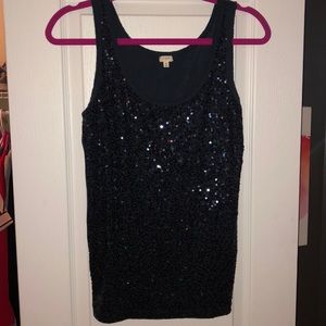 Sequined J. Crew tank